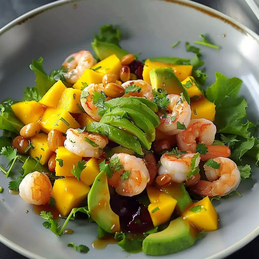 Salade d'avocat et mangue